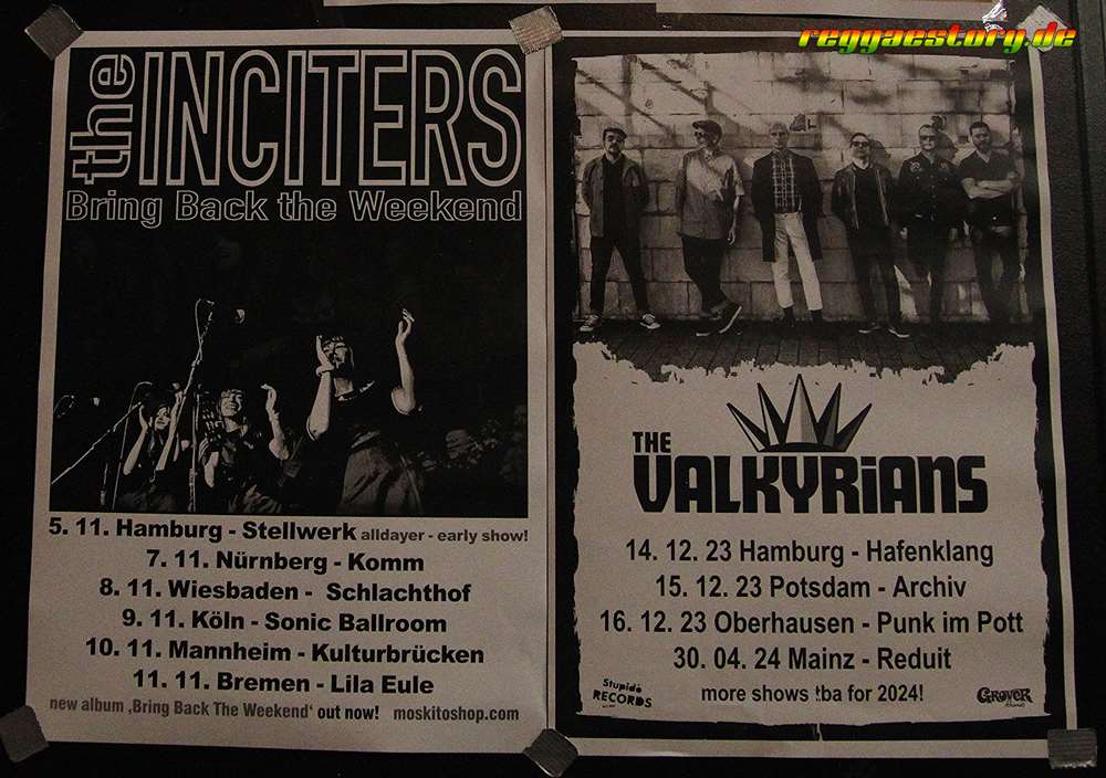 Tour - The Valkyrians + The Inciters - 2023+24