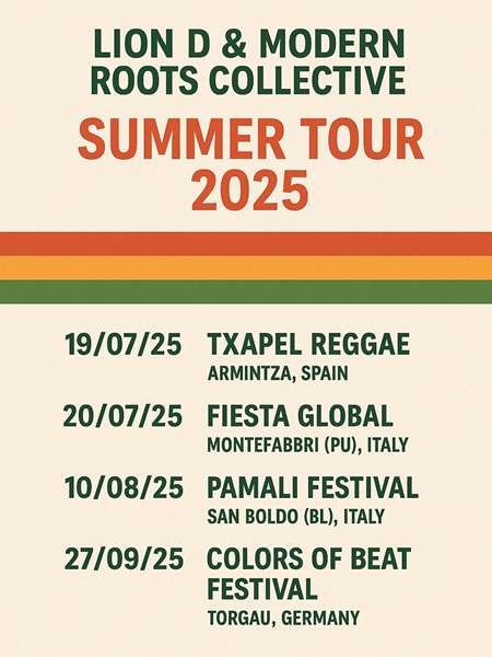 Lion D & Roots Collective - Summer Tour 2025