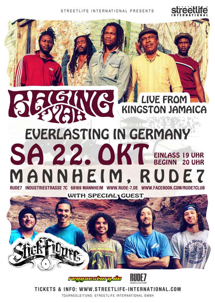 Raging Fyah + Stick Figure - Mannheim