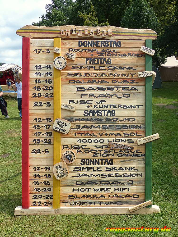 Roots Camp - Running Order