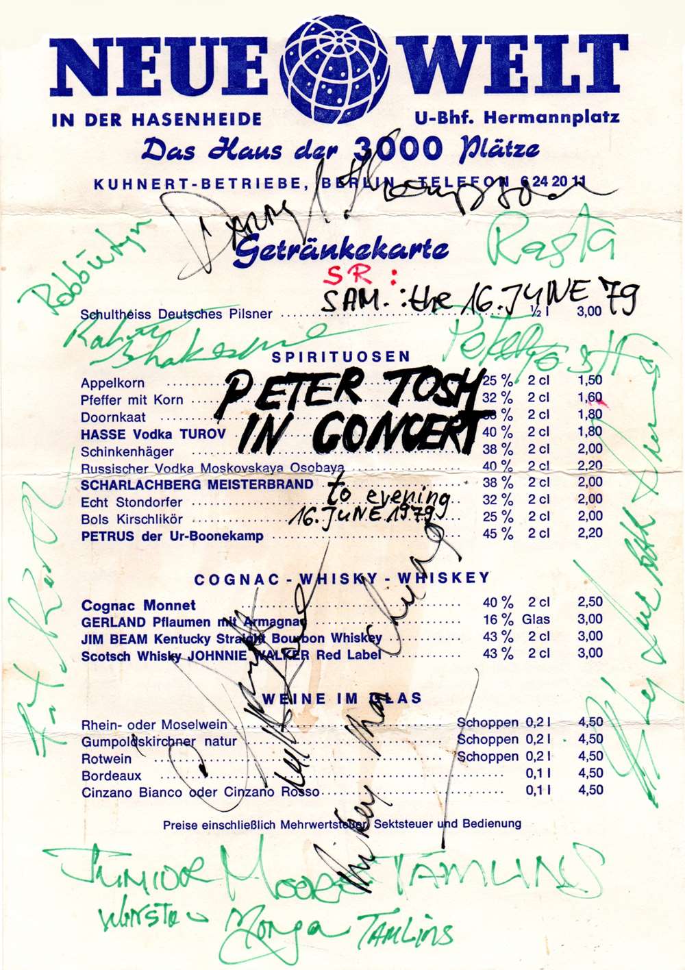 Peter Tosh & Band