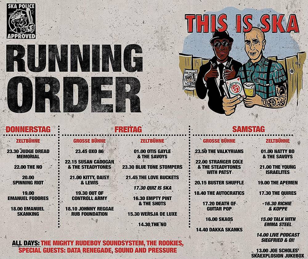 Running Order - This Is Ska 2024