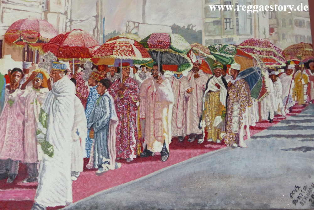 Painting - Itegue Taitu Hotel - Addis Ababa