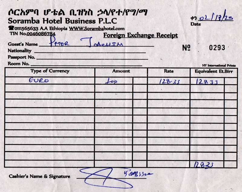 Wechselkurs - Birr - EUR - 2025